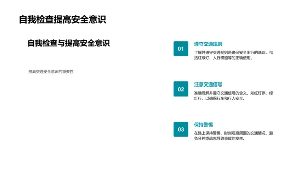 交通安全教育讲座PPT模板