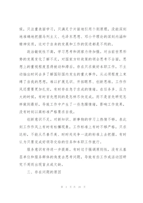 政府班子对照检查材料.docx