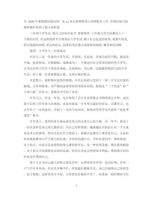 精编之关于大三学生的自我鉴定范文.docx