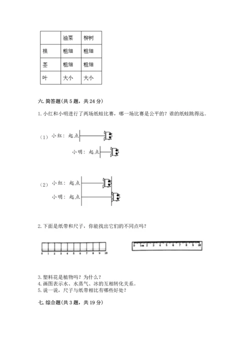 教科版一年级上册科学期末测试卷附参考答案（研优卷）.docx