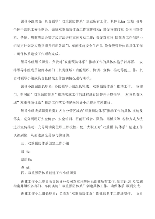 安全生产风险分级管控与隐患排查治理双重预防体系建设文件.docx