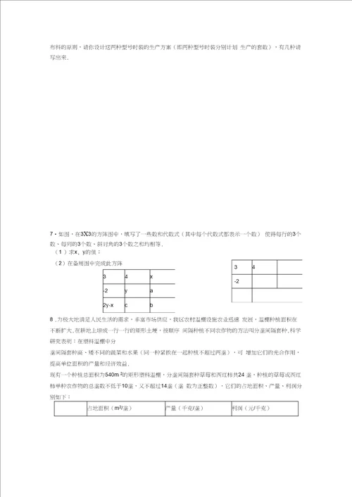 初中数学思想方法汇总