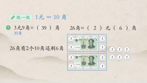 人教版一年级下册数学人民币的简单计算 课件(共27张PPT)