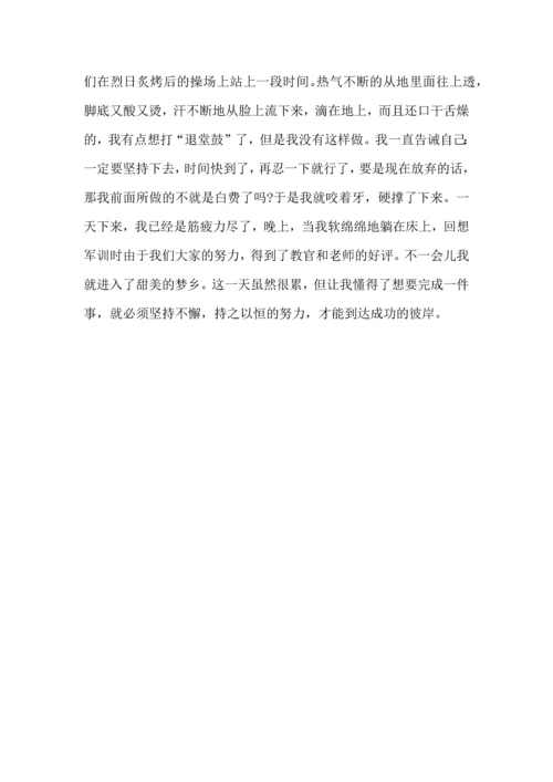 初中军训心得体会六篇（三）.docx