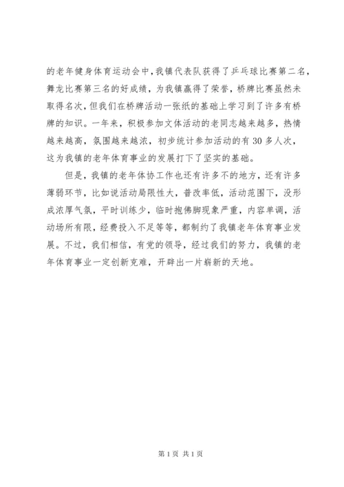 镇老年体协工作总结.docx