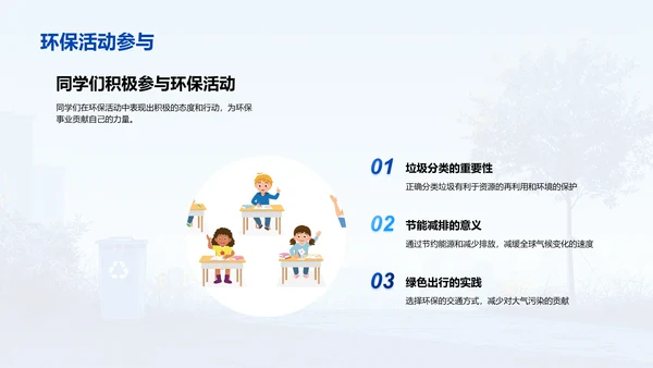 环保活动实践报告PPT模板