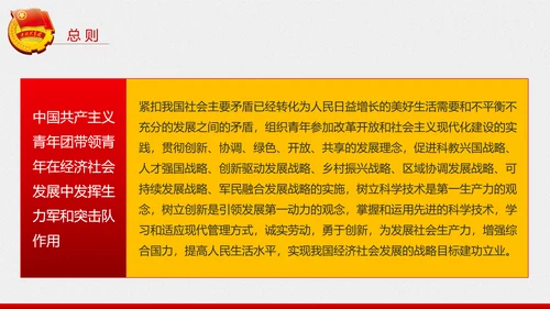 中国共青团章程PPT模板