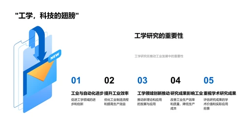 工学研究成果报告PPT模板