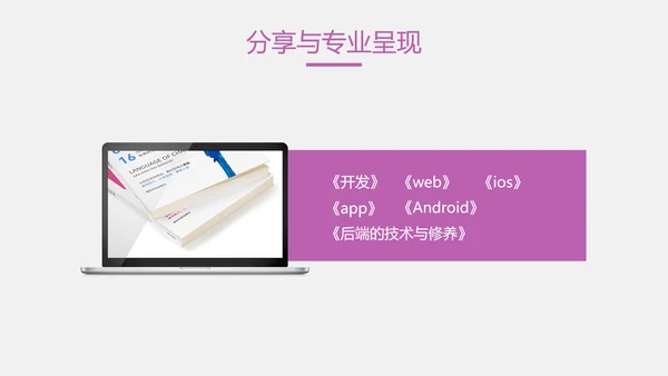 白紫色简约风IT年度工作总结