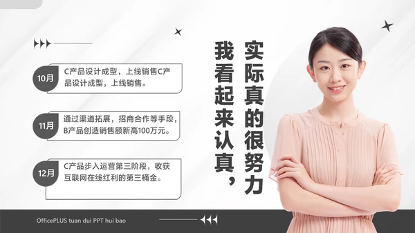 白色商务风企业工作汇报PPT套装