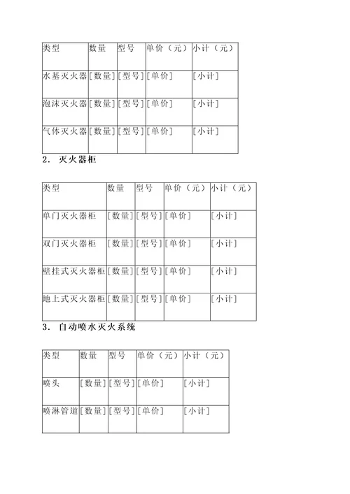 广东正规消防设备报价单