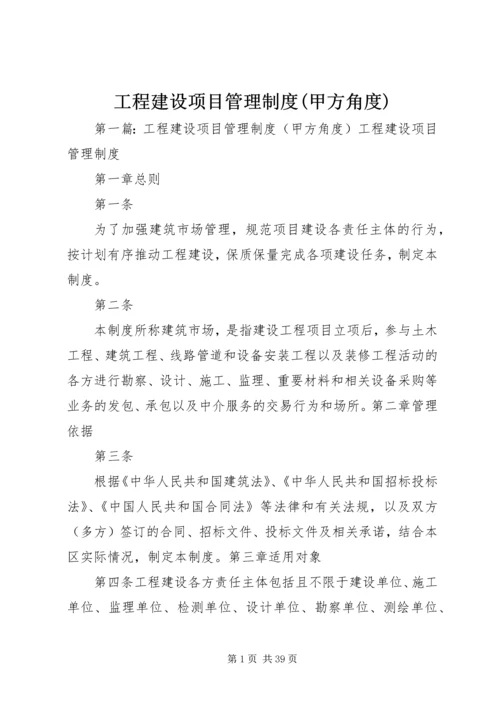 工程建设项目管理制度(甲方角度).docx