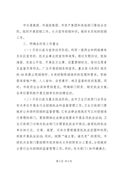 市公共场所控烟工作大会市长发言范文.docx