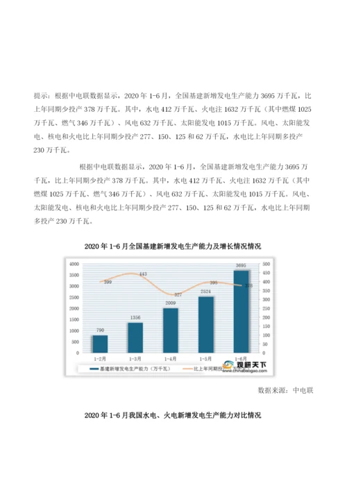 我国基建新增发电生产能力下降电源和电网完成投资同比增长.docx
