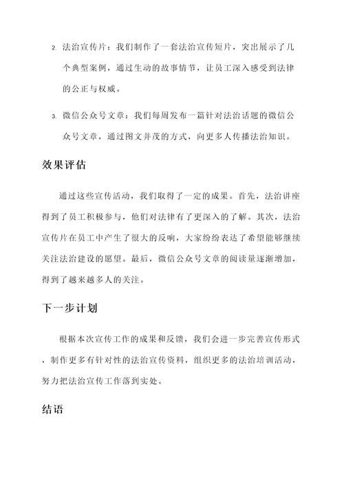 法治宣传总结汇报