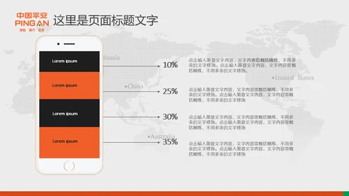 中国平安保险普惠金融理财通用PPT模板