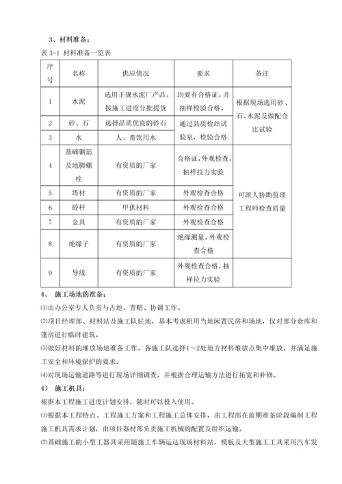 110KV送出线路工程施工组织设计.docx