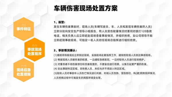 橙色简约几何商务应急预案培训PPT模板应急培训