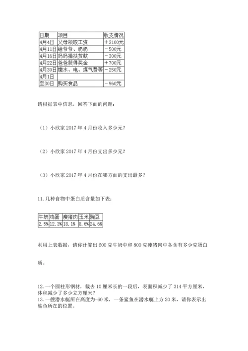 六年级小升初数学应用题50道（全国通用）word版.docx