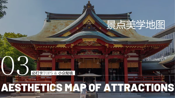 现代简约风日本镰仓旅游攻略PPT模板