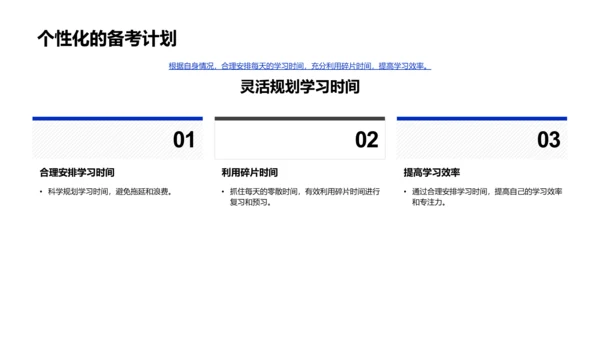备考策略讲座PPT模板