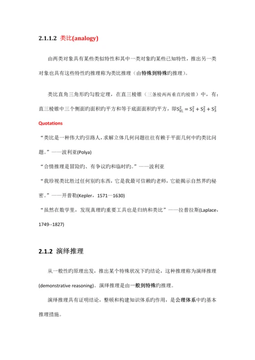 2023年强烈推荐高中数学知识点总结选修.docx
