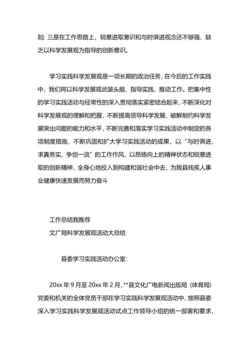 残联会科学发展观活动大总结.docx