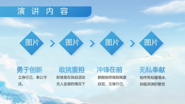 八一军事部队中国海军工作总结PPT