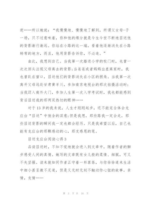 目送龙应台阅读心得10篇.docx