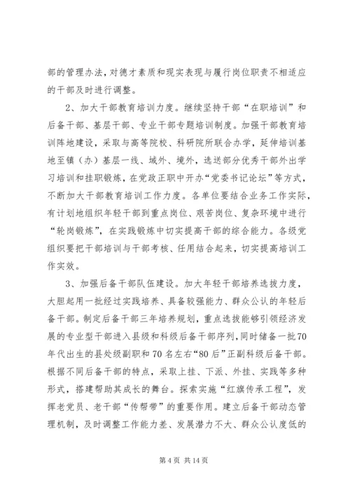 党的建设和组织意见.docx