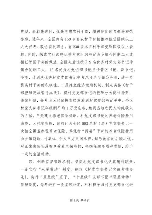 郑州XX县区关于进一步加强村党支部书记队伍建设的_1 (2).docx