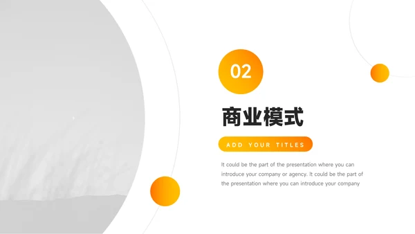 金黄企业商业计划书PPT模板