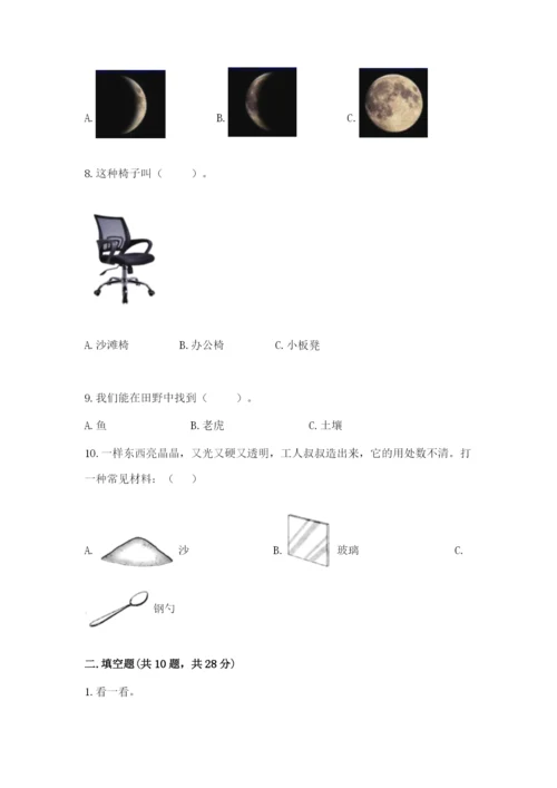 教科版二年级上册科学期末考试试卷精品（名校卷）.docx