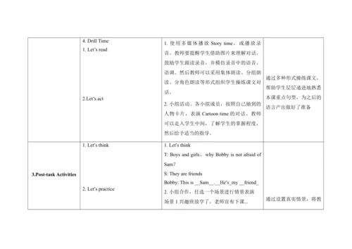 Unit 3 My friends  B  Fun time & Cartoon time 单元整体