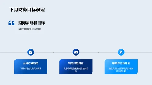 月度财务分析汇报PPT模板