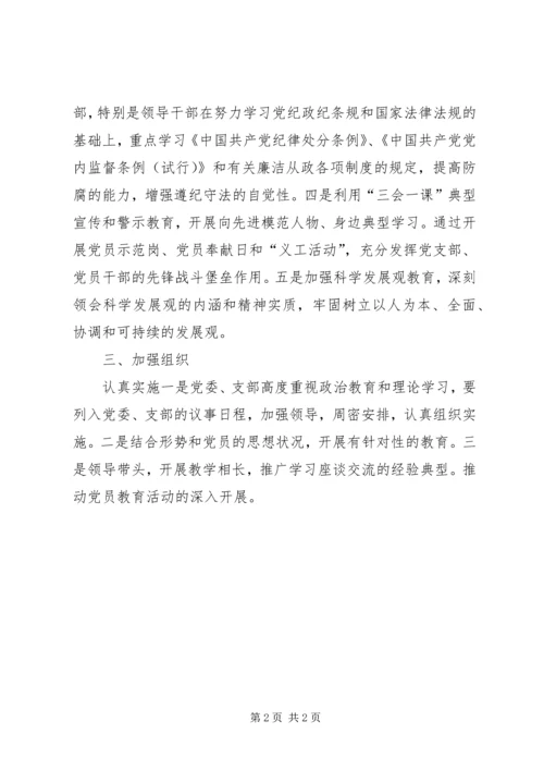 人防办党员教育工作计划.docx