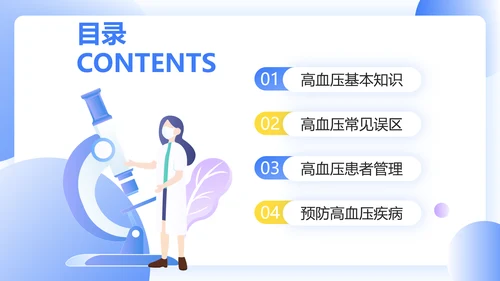 门诊就医预防高血压知识科普PPT模板