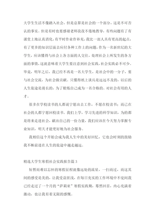 精选大学生寒假社会实践报告5篇.docx