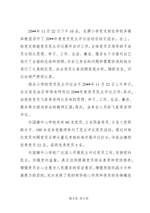 学校党员民主评议自我评价.docx