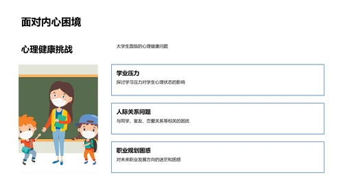 高校心理健康讲座PPT模板