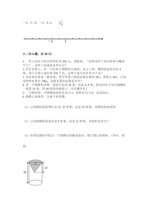 苏教版六年级数学小升初试卷（夺冠）.docx