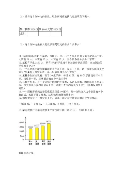 六年级小升初数学应用题50道（原创题）.docx
