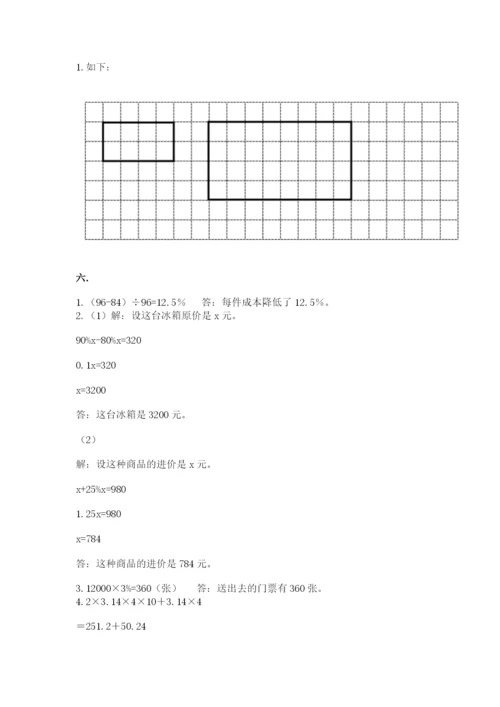 人教版六年级数学下学期期末测试题附答案【满分必刷】.docx