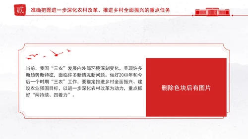 贯彻落实中央农村工作会议精神和2025年中央一号文件部署党课PPT