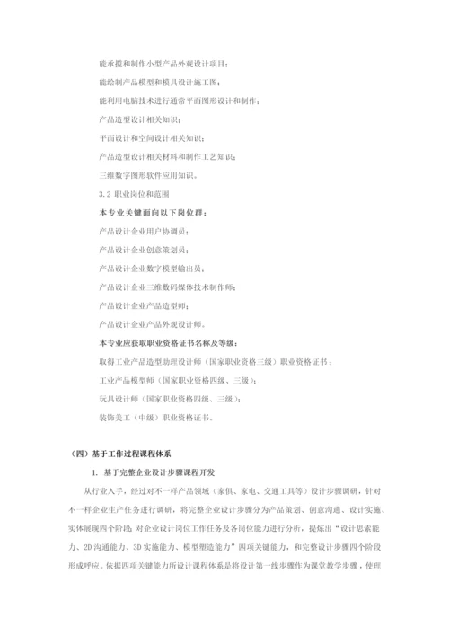 工业设计专业人才培养专业方案.docx