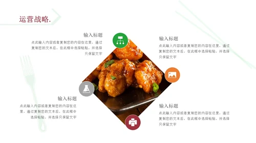橙色商务风简约风餐厅商业计划书PPT模板