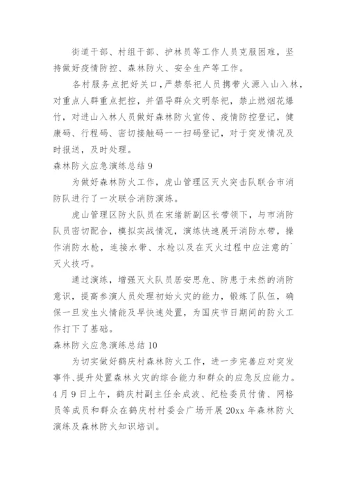 森林防火应急演练总结.docx