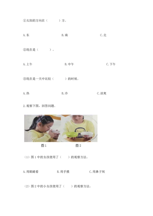 教科版科学二年级上册《期末测试卷》精品（完整版）.docx