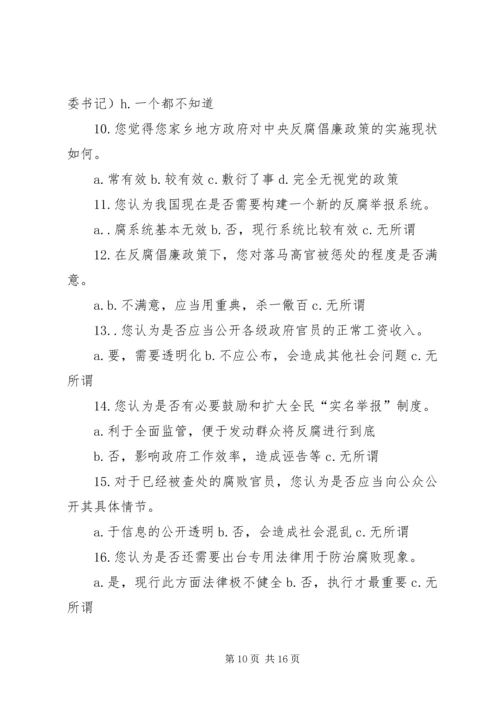 反腐倡廉调查问卷_1.docx