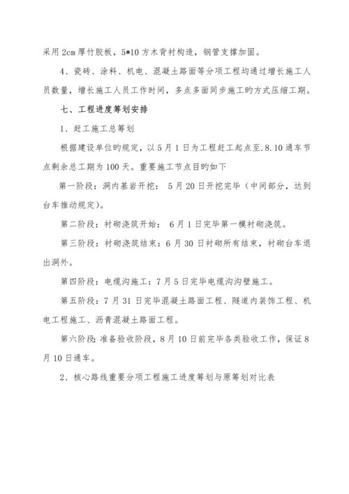 公路隧道赶工综合措施专题方案.docx